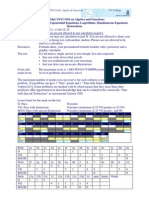 Test Mac1Nvco10 On Algebra and Functions: Quadratic Equations, Exponential Equations, Logarithms, Simultaneous Equations Instructions