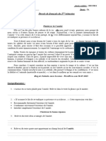 Devoir 2AS 2ème Trimestre