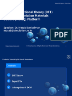 DFT Tutorial MatSQ Mosab Banisalman