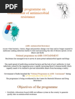 National Programme On Containment of Antimicrobial Resistance