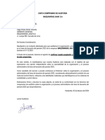 Avance Carta Compromiso de Auditoria