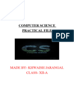 Khwaish 12-A C.S Practical File