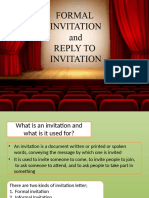 Invitation & Replies