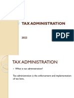 Tax Administration