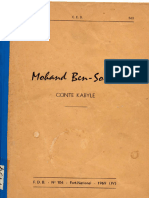 FDB+NB0104+ +Mohand+Ben+Soltan Conte+Kabyle+ 1969+ +102+pages