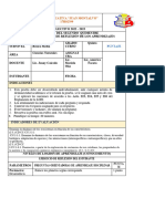 Evaluación Ciencias Naturales Segundo Quimestre