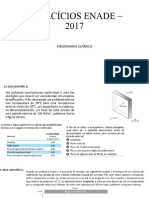 Exercícios Enade - 2017-Eng. Quimica