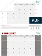 2024 Monthly Powerpoint Calendar