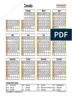 Calendar 2024 Canada Landscape Year at A Glance