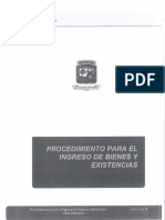 Pro-Dad-008 Procedimiento para Ingreso de Bienes y Existencias Esbye