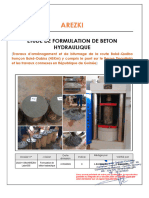 Formulation de Béton Hydraulique - Indice 0