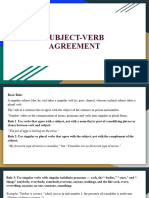 Subject Verb Agreement