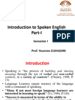 Introduction To Spoken English