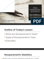 Lesson f1 - Non Parametric Statistics Test of Difference