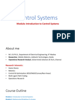 Introduction To Control Systems