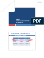 Unit 2 Diaphasic Varieties