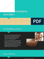 Food Definitions (Pastry)