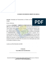 Ao Banco de Desenvolvimento de Angola