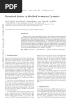 Dynamical Friction in Modified Newtonian Dynamics