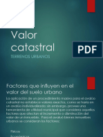 8 - Valor Catastral Del Terreno Urbano