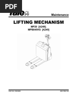 Lifting Mechanism: Maintenance