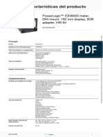 Medidor Schneider ION9000 METSEION92040 Datasheet