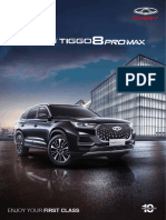 Chery TIGGO 8 Pro Pro Max Spec Sheet