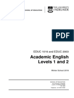 Academic English Coursebook Winter 2018