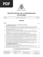 Boletín Oficial de La Provincia de Las Palmas: Sumario