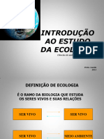 Introdução Estudo A Ecologia