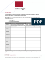 Identifying Your Emotional Triggers Worksheet