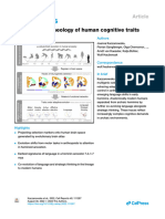 Molecular Archaeology of Human Cognitive Traits