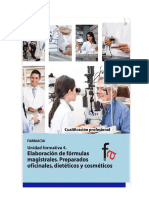 ELABORACIÓN de FORMULAS MAGISTRALES Preparados Oficinales, Dieteticos y Cosmeticos.