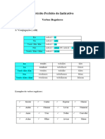 Verbos - Pretérito Perfeito