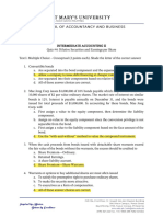 Quiz 4 Dilutive Securities and EPS