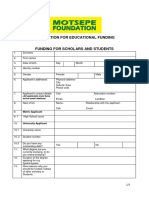 2024 Application For Educational Funding