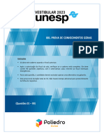 (Prova) 1° Poliedro Unesp 2022 - 1° Fase