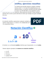 Notación Científica, Ejercicios