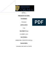 Derecho Constitucional II. Primera Asignacion.