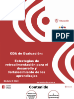 Retroalimentacion para Desarrollo y Recuperacion Aprendizajes