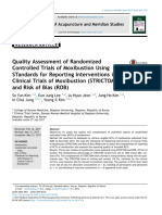 2017 Quality Assessment of Randomized Controlled Trials of Moxibustion Using STandards For Reporting Interventions in Clinical Trials of Moxibustion (STRICTOM) and Risk of Bias (ROB)