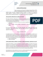 AVISO DE PRIVACIDAD Revision5