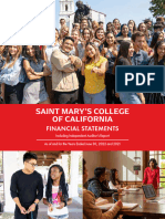 Saint Mary's College of California 2022 Audit - Financial Statements