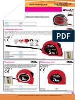 ASLAK 09 Flexómetros, Cintas Métricas y Marcadores