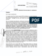 Carta Notarial de Augusto Ríos Tiravanti