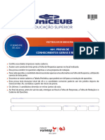 Uniceub 2019 Uniceub Vestibular de Medicina Prova