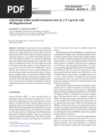 Anisotropic Stellar Model of Neutron Stars in F (T) Gravity With Off-Diagonal Tetrad