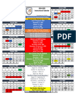 2024-2025 School Calendar