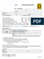 Checklist de Avaliação Psicossocial