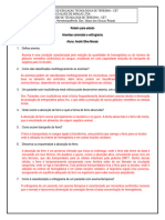 Roteiro para Estudo - Hematologia - Anemias Carenciais